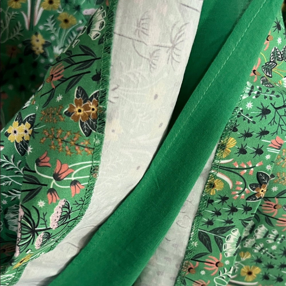 Boden Green Floral Mini Dress - Picture 7 of 7